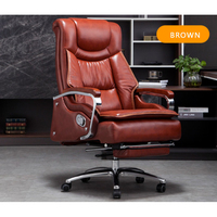 Fabricant OEM ODM, nouvelle conception de chaise de bureau ergonomique pivotante inclinable avec massage à 7 points et repose-pieds