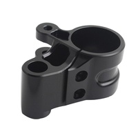 OEM Bagian Aluminium Anodized Warna CNC, Setang Motor Riser CNC, Suku Cadang Penggilingan Mesin untuk Klem Batang Sepeda Motor