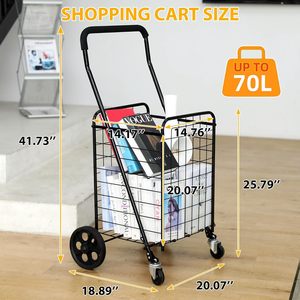 Guanriver chariots pliants <span class=keywords><strong>pour</strong></span> les <span class=keywords><strong>personnes</strong></span> âgées plier les roues en acier solides chariot <span class=keywords><strong>de</strong></span> chariot à provisions - Product Image 5
