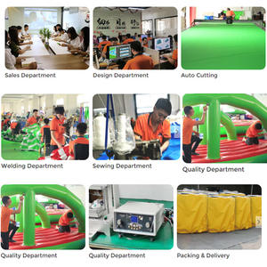 Yetişkinler için açık yüzer dev ticari şişme su parkı ekipman 15x30m >500kg kapasite tüv ve CE sertifikalı - Product Image 5