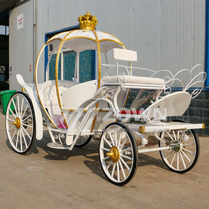 Carruaje <span class=keywords><strong>de</strong></span> Calabaza <span class=keywords><strong>de</strong></span> Cenicienta <span class=keywords><strong>de</strong></span> <span class=keywords><strong>Lujo</strong></span>, Carruaje <span class=keywords><strong>de</strong></span> Caballos Vintage Hecho a Mano para Alquiler o Venta - Product Image 6