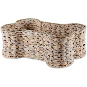 Cesta Decorativa de Jacinto de Agua Hecha a Mano de Alta Calidad, con Forma de Hueso, Elegante Organizador de Almacenamiento para Decoración del Hogar - Product Image 2
