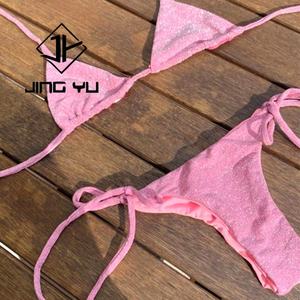 Custom Swimwear Custom <b>Swimsuit</b> Bikini China Swimwear Manufacturer Women Custom Swimwear Glitter - Product Image 5