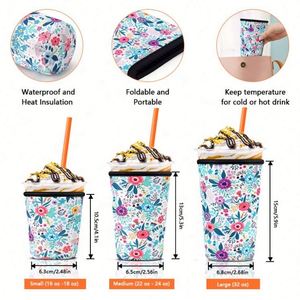Fundas para Vasos de Café Frío con Diseño Personalizado de Fábrica, Fundas Aislantes Reutilizables de Neopreno para Vasos de Café Helado - Product Image 2