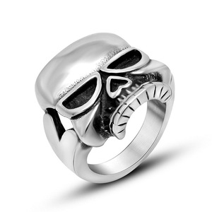 Skull <b>Ring</b> Men's Geometric Skeleton Design SA826 Gift Jewelry - Product Image 1