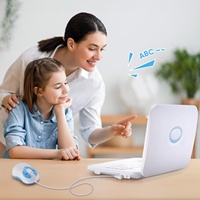 Tableta Educativa Bilingüe Inglés-Árabe para Niños, Máquina de Lectura, Pantalla LED, Plástico ABS, Funciona con Batería