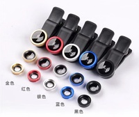 Lensa ponsel 3 dalam 1, aksesori kamera ponsel klip lensa ponsel makro sudut lebar lensa mata ikan untuk Samsung iphone