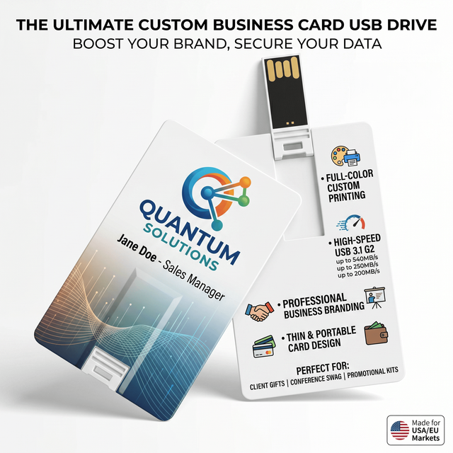 OEM Plastic USB Flash Drive Pendrive Customized 1GB 2GB 4GB 64GB USB Stick 2.0 Custom Packaged Box Credit Card Storage Gift