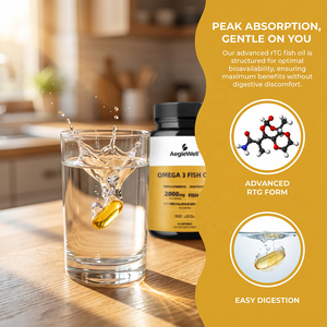 Capsule di Olio di Pesce <span class=keywords><strong>Omega</strong></span> 3 a Tripla Concentrazione, Ricche di EPA e DHA, Integratori in Softgel <span class=keywords><strong>per</strong></span> il Benessere Cardiaco e Cognitivo - Product Image 2