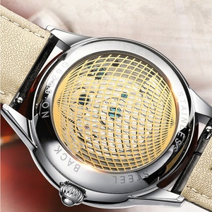 Reloj CEHNXI 6029, Superventas, de Cuero para Hombre, Edición Limitada, Totalmente Automático, Esqueleto, Luminoso, Resistente al Agua, con Volante Visible y Ocho Caballos - Product Image 6