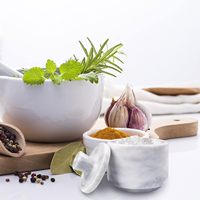 Marble Krafts, selière en marbre blanc et gris, pots à condiments, décoration de cuisine, bols à sel et à poivre, récipient à sel