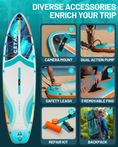 Planche de paddle SUP pour adultes PF Wholesale, planche de surf pour sports nautiques, planche de paddle <span class=keywords><strong>debout</strong></span> pour la mer - Product Image 5