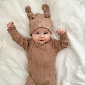 Tutina con Piedini per Neonati e Bambini, 100% <span class=keywords><strong>Cotone</strong></span> Lavorato a Maglia, <span class=keywords><strong>Pigiama</strong></span> con Zip, Ecologico, Morbido, Casual, Manica Lunga per Neonati e Lattanti - Product Image 6