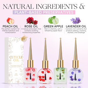 Óleo de Cutícula com Logotipo Personalizado Private Label Cuidado de Unhas Reparação de Cutículas Óleo Natural Orgânico para Unhas Óleo de Cutícula Perfumado com Flores Reais - Product Image 2