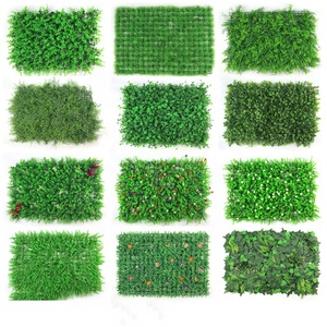 Parede planta musgo de hedge buxo artificial grama plantas de interior vertical sistema de painéis de parede folhas verdes para a decoração