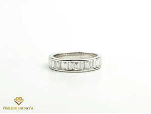 Anillo de boda con diamante cultivado en laboratorio certificado por IGI en oro sólido de 14K E F VS, anillo de compromiso, promesa o aniversario creado en laboratorio para mujer - Product Image 5