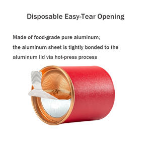 Mini caja de té portátil Easy-Pull Easy-Tear Sellado de papel Lata Embalaje Caddy de té universal de tamaño pequeño - Product Image 3