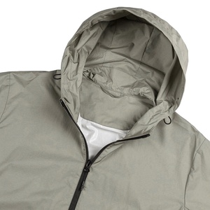 Custom Lightweight Zip up Hooded <strong>Men's</strong> Windbreaker <strong>Jacket</strong> with Adjustable Drawcord Sports Hiking <strong>Packable</strong> <strong>Jacket</strong> Unisex - Product Image 3