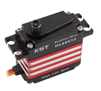 KST HLS6513 HV Standar 4Pole Brushless Digital Metal Gear Servo Sensor Hall Tanpa Kontak Kelas 700-800 Suku Cadang Pesawat RC
