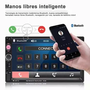 <span class=keywords><strong>Receptor</strong></span> estéreo Universal para coche Radio FM <span class=keywords><strong>Bluetooth</strong></span> reproductor de video MP5 7 pulgadas 2 Din para VW Toyota Honda - Product Image 6