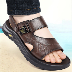 Men's Lightweight Cushioning Sports Casual Open Summer Outdoor Walking Beach Sandals Waterproof Breathable Arch <b>Support</b> Buckle - Product Image 2