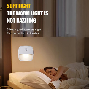 3 modos de atenuación de ahorro de energía <span class=keywords><strong>Sensor</strong></span> de movimiento de luz para UE EE. UU. Enchufe gabinete inducción <span class=keywords><strong>LED</strong></span> luces nocturnas para lámpara de armario - Product Image 2