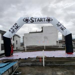 Lengkungan selamat datang tiup besar untuk acara luar ruangan balap garis menyelesaikan olahraga pintu masuk promosi tiup - Product Image 6