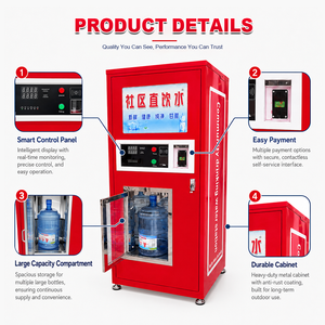 Máquina Expendedora Automática <span class=keywords><strong>de</strong></span> Agua RO <span class=keywords><strong>de</strong></span> 800 GPD, Purificador <span class=keywords><strong>de</strong></span> Agua por Ósmosis Inversa Comercial con Pago con Monedas y <span class=keywords><strong>Tarjeta</strong></span> - Product Image 5