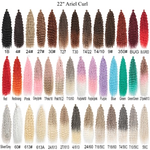 Bán Buôn Trong Kho Prestretched Ombre Crochet <span class=keywords><strong>Twist</strong></span> Bím Tóc Sâu Sóng Sóng Nước Xoăn Tổng Hợp Bện Tóc - Product Image 2