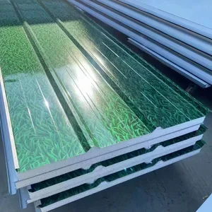 Đá len Xây Dựng Nhà máy trực tiếp EPS Bảng điều khiển bánh sandwich, hình thang hồ sơ EPS Sandwich Panel ngói, chất lượng tiêu chuẩn Sandwich Panel