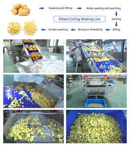 Machine industrielle de lavage <span class=keywords><strong>et</strong></span> de pelage de <span class=keywords><strong>fruits</strong></span> <span class=keywords><strong>et</strong></span> <span class=keywords><strong>légumes</strong></span> avec technologie Vortex, en acier inoxydable SUS304, ligne de nettoyage multifonctionnelle - Product Image 4