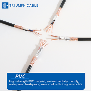 Kabel RVVP 0.5mm 0.75mm 1.5mm 2.5mm 4mm 6mm 2/3/4/5/6 Core 20AWG Tembaga Fleksibel untuk Kontrol Sinyal dengan Pelindung - Product Image 2