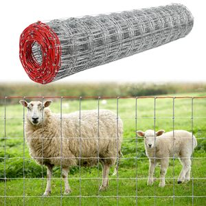 Độ bền kéo cao kim loại Hươu cừu gia súc trang trại hàng rào 50m nhúng nóng mạ kẽm dệt cố định Knot Đồng cỏ hàng rào chăn nuôi bảo vệ - Product Image 1