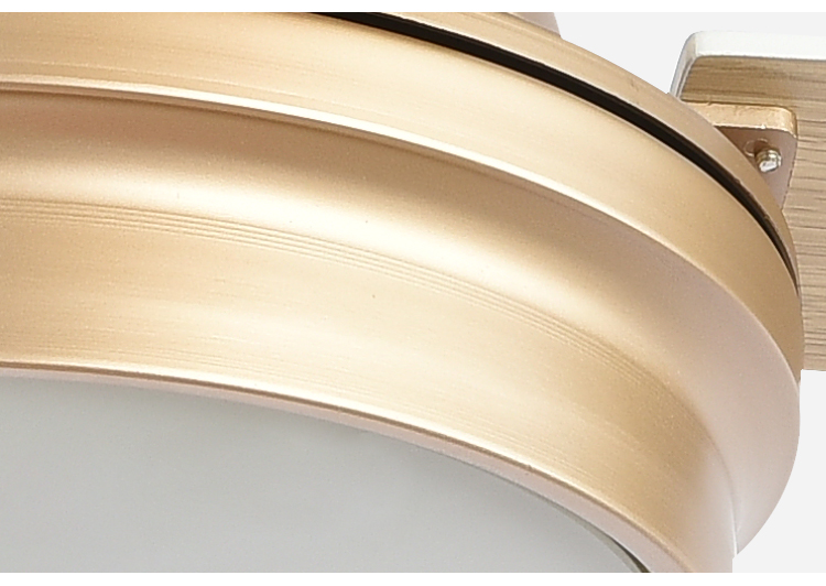 Breeze.Lux 52 inch luxury gold ceiling fan mute M D F leaf blades remote control 220 v ceiling fan light
