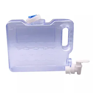 Botella de agua potable personalizada para deportes al aire libre de 1 galón, jarra enfriadora de agua para congelador aislada de plástico 3l para acampar con espiga