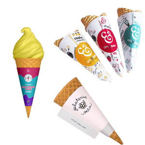 Papier kegel becher Hülle für Eis Dessert Wasser Papier kegel liefert Gelato - Product Image 5