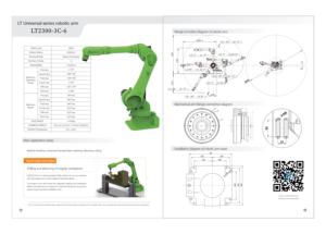 Tour CNC industriel à 6 axes avec moteur central, moteur PLC, bras robotisé articulé pour la palettisation, le chargement et le déchargement, robots articulés - Product Image 2