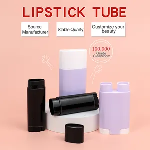 Tubo per balsamo per le labbra con logo personalizzato all'ingrosso doppio contenitore per rossetto tubo per imballaggio cosmetico tubi per rossetto