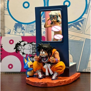 Figurines <span class=keywords><strong>d</strong></span>'action <span class=keywords><strong>Dragon</strong></span> DBZ de 9 cm, Yamcha regarde Bulma prendre un bain, modèle en PVC amusant, collection de bureau, ornements, poupées, cadeaux, jouets - Product Image 4