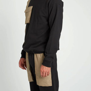 ผู้ผลิต OEM ชุดเซ็ตเสื้อสเวตเชิ้ตและกางเกงขายาวผ้าฝ้าย 100% สีพื้น สไตล์ลำลองเข้ารูปสำหรับผู้ชาย รุ่นใหม่ล่าสุด แฟชั่นชุดวอร์ม - Product Image 5