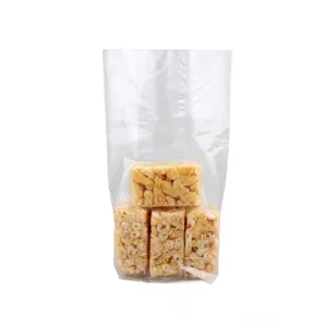 Candy Square Bottom bags With Card Bottom to Stand for Candy Biscuit Packaging