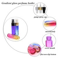 Atomiseur de parfum en verre à prix avantageux, 10 ml, flacon pulvérisateur cosmétique en verre coloré pour huiles essentielles avec pompe pulvérisatrice