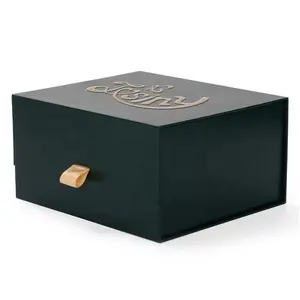 Confezione regalo pieghevole a forma di libro con scatola di chiusura magnetica regalo con scatole pieghevoli stampate con Logo personalizzato a nastro