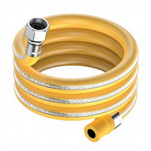 Tuyau de gaz flexible en PVC haute pression tressé en fil d'acier inoxydable 304, durable, 1,5m-2m, norme nationale, usage industriel - Product Image 1