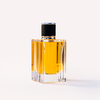 Flacon de parfum rectangulaire de luxe 100 ml avec bouchon noir, vaporisateur fin 30 ml 50 ml, flacons de parfum en verre, logo personnalisé disponible