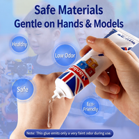 Colle de réparation transparente et flexible pour blocs de construction, faible odeur, adhésif pour modèles en plastique, briques Lego, artisanat, collage et scellement Nianlida 50mL