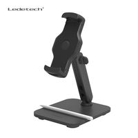 Support de tablette en métal réglable à rotation stable à 360 degrés pour iPad, support de tablette mobile, rangement pour stylo, iPad Samsung
