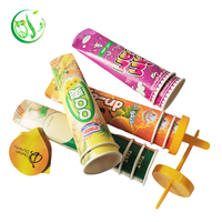 Emballages en tube de papier pour crème glacée biodégradables à paroi simple, design personnalisé