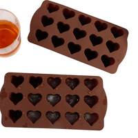 Moule en silicone pour la cuisson de gâteaux et de pudding à 15 cavités, moule à glace géométrique en silicone pour crème glacée, yaourt et sucettes glacées
