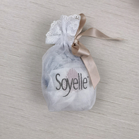 Sac cadeau en toile de jute, en organza, en dentelle florale, blanc et noir, petit sac à bijoux, sac à parfum, sac cadeau pour fête
